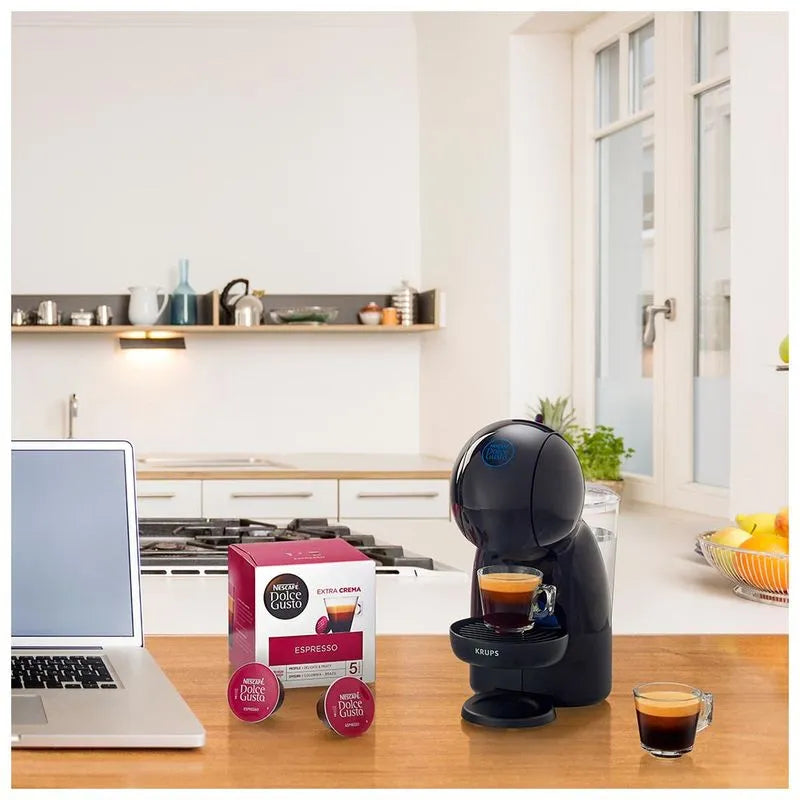 Кафемашина Krups Piccolo XS KP1A0831,1600 W, 15 бар, 1600 W, Функция eco, 0.8 л, Черен