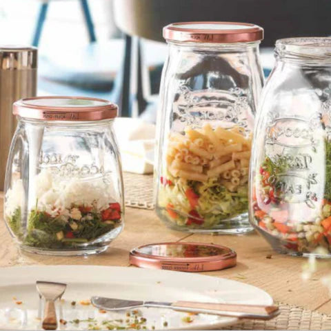 Стъклен буркан с капачка LAV Tasty, 550 мл, 12 бр