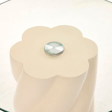 Холна маса atmosphera Torsie, Слонова кост, Ø50 см