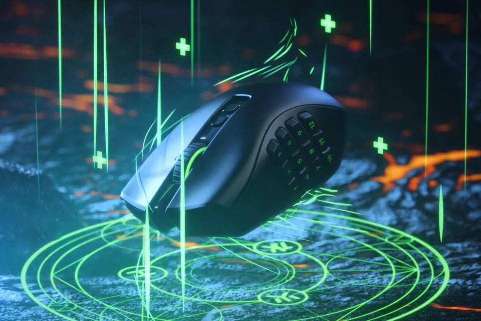 Мишка Gaming Razer Naga Pro, Безжична, С подсветка, Черен