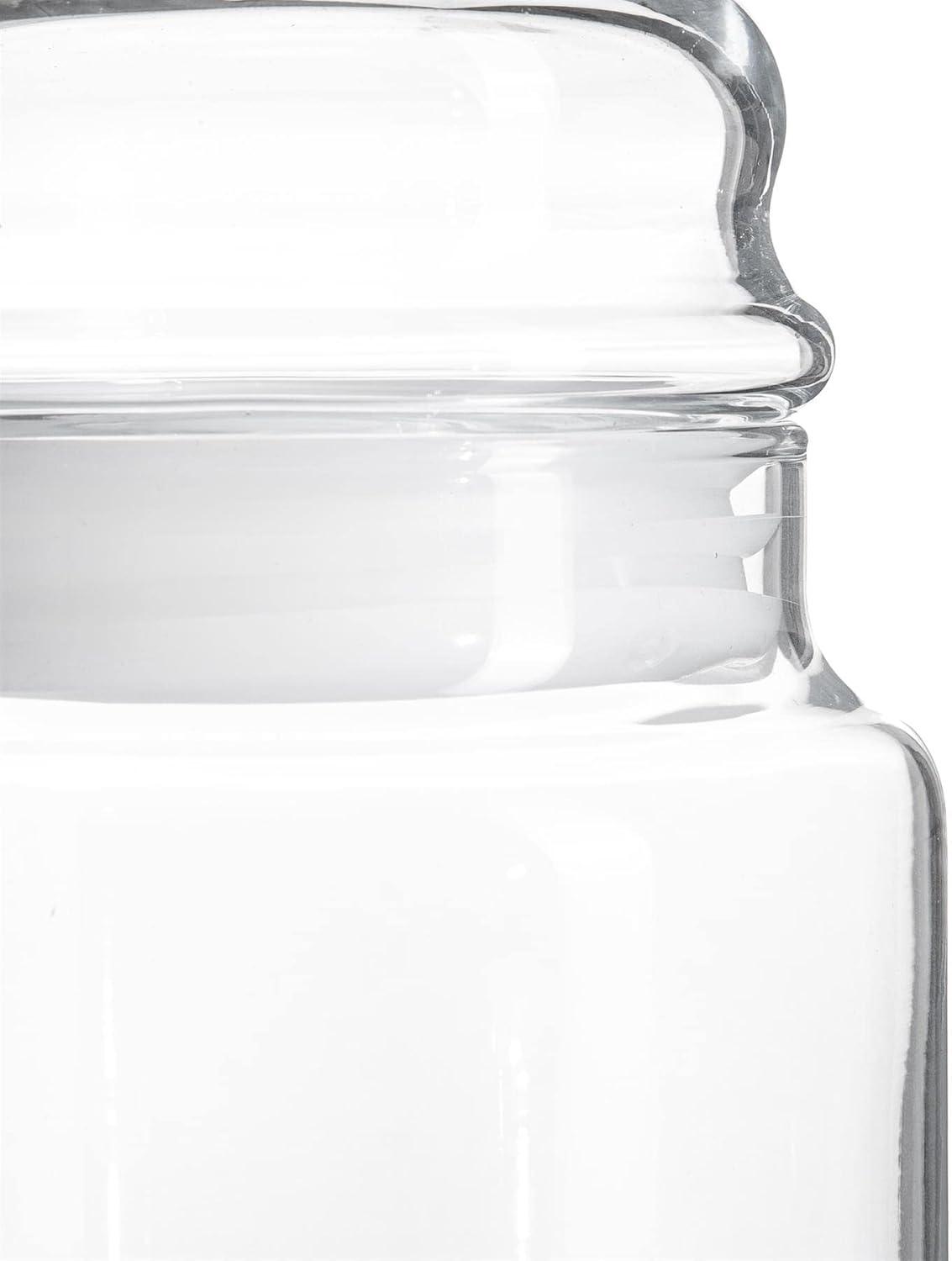 Стъклен буркан с капак за съхранение LAV Sera, 635 мл, 2бр