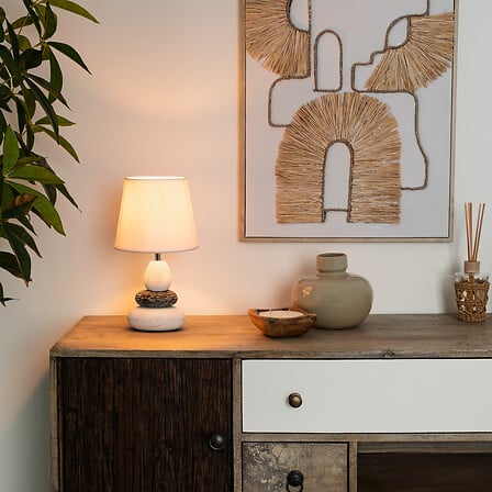 Нощна лампа atmosphera Clary, 33 cm, Керамика