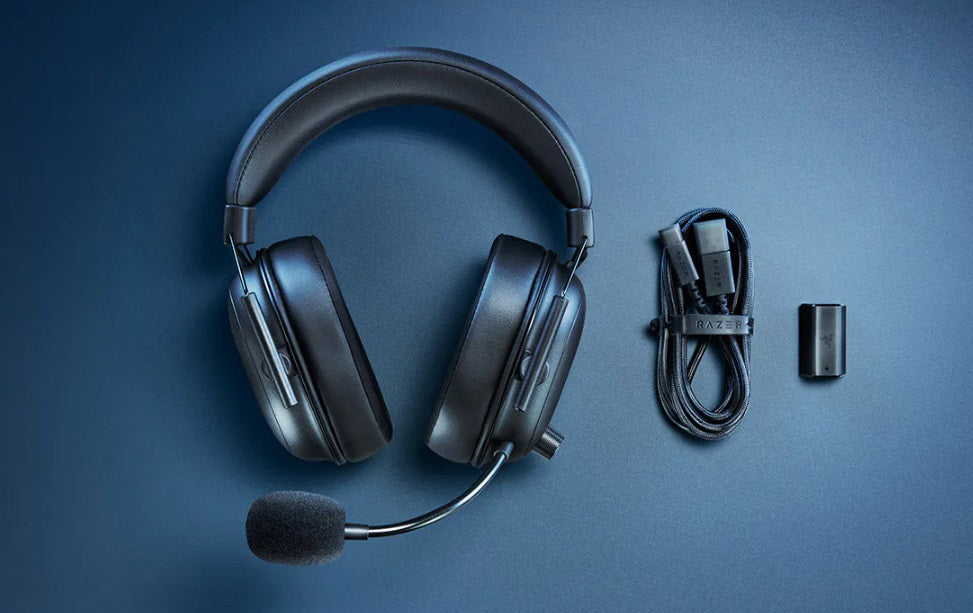 Геймърски слушалки Razer Черенshark V2 HyperSpeed, Безжични, Черен