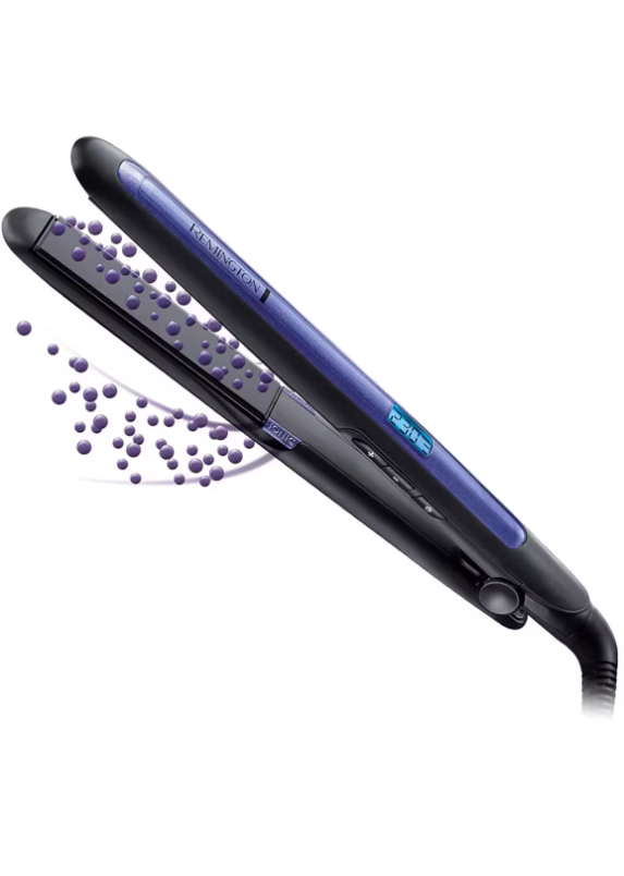 Преса за коса Remington S7710, 230 градуса, Йонизираща функция, Лилав