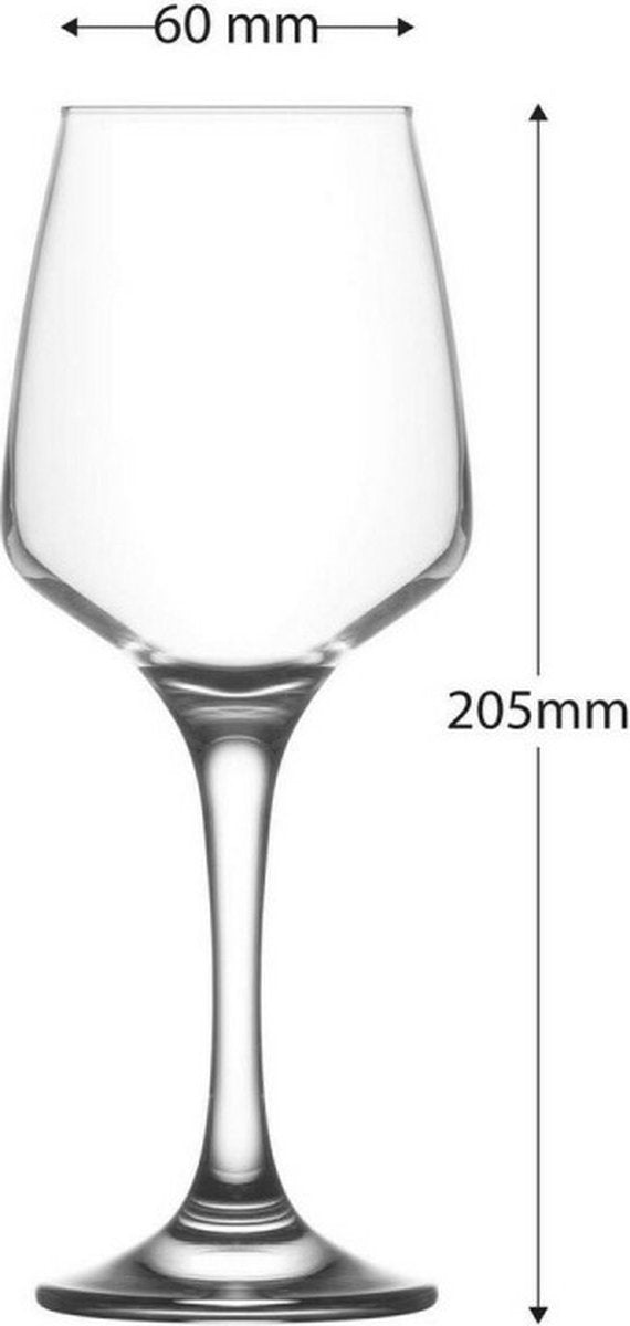 Сет чаши за червено вино LAV Lal, 330 мл, 6 бр