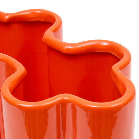 Ваза atmosphera Flow, Керамика, Оранжев, 17 cm