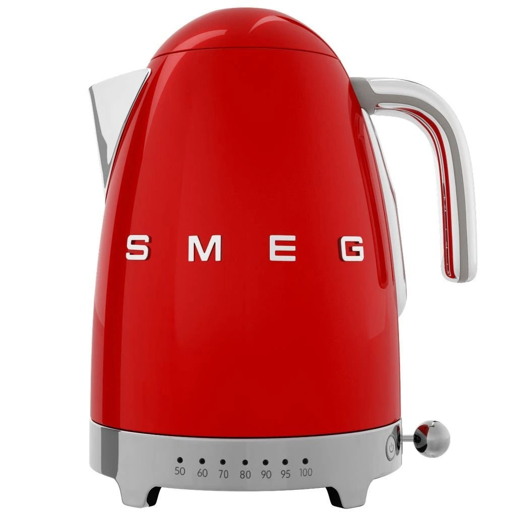 Електрическа кана Smeg KLF04RDEU, 2400W, 1.7 л, Червен
