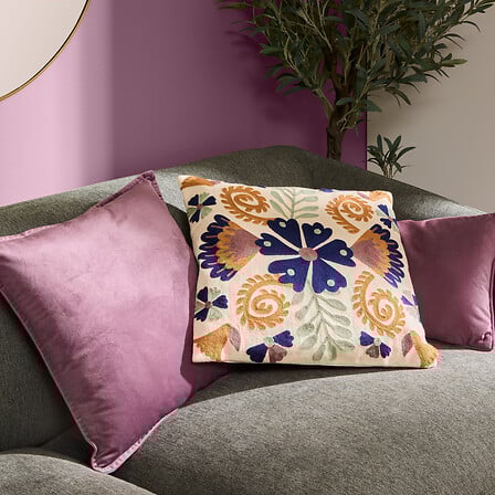 Декоративна възглавница atmosphera Hary Romantic, 45x45 cm, Бродерия