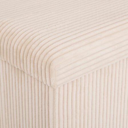 Пуф със съхранение atmosphera Arum, Рипсено кадифе, Сгъваем, 38x38 cm