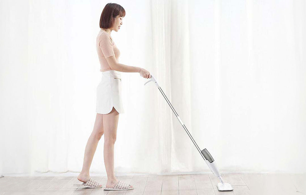 Моп Deerma TB500, 350 мл, 0.75 кг, Бързо изсушаване, Въртяща се четка 360°, Бял