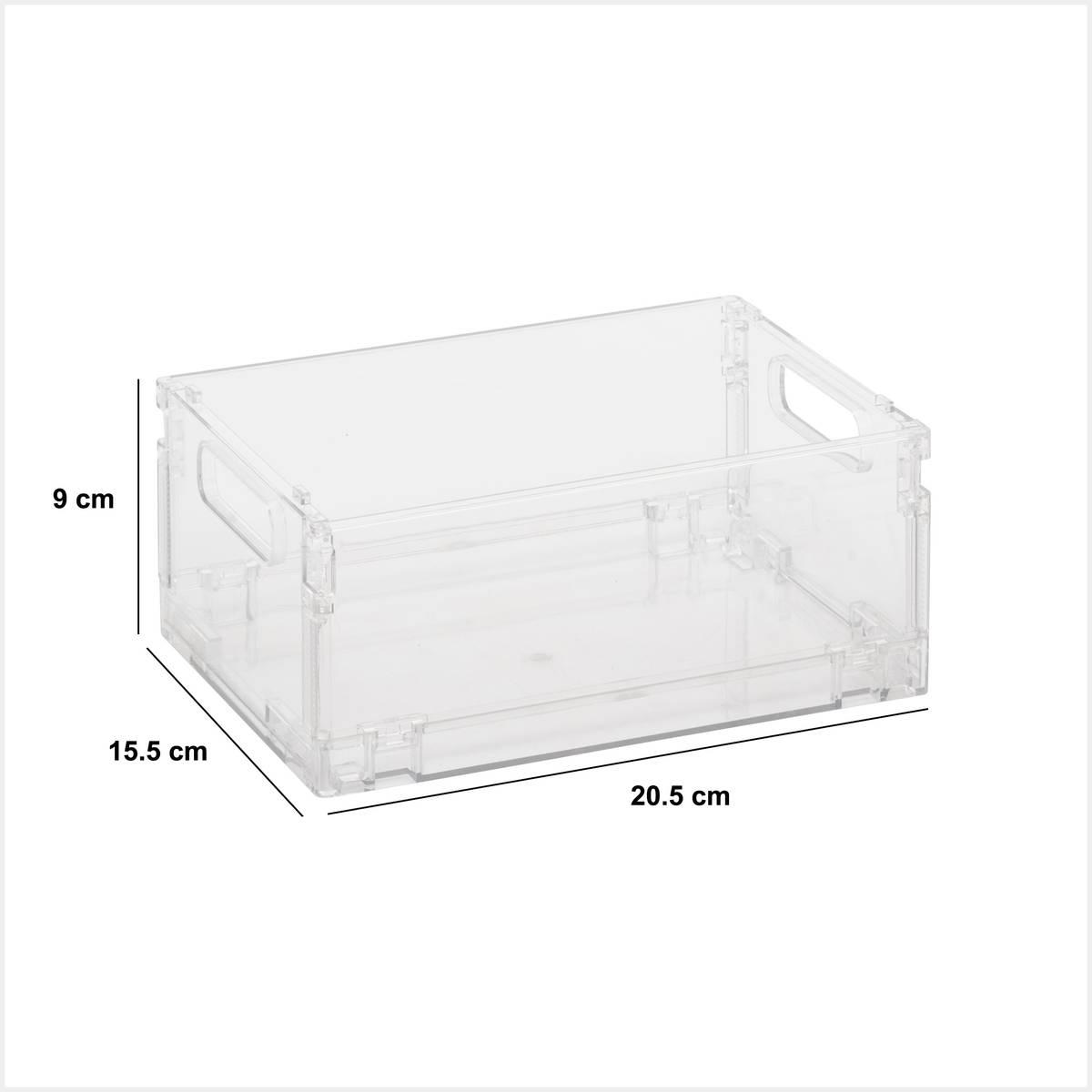Сгъваема кутия за съхранение 5five Fold'n Box, Пластмаса, 2.8L, Сива