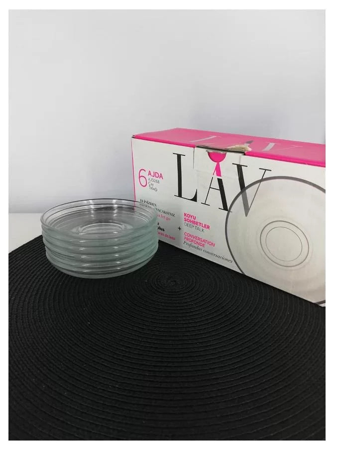 Сет подложни чинийки LAV Ajda, Ø11сm, 6 бр