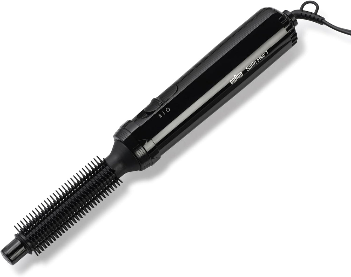 Четка с топъл въздух за коса Braun Satin-Hair 1 AS 110, 200 W, 2 Степени, Четка 18 мм, Черен