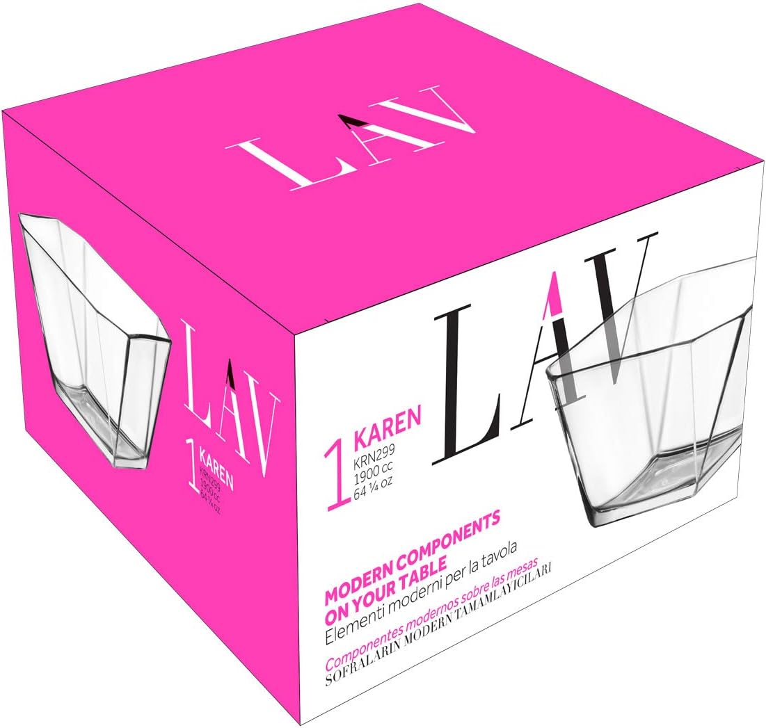 Стъклена купа LAV Karen, 1900 мл