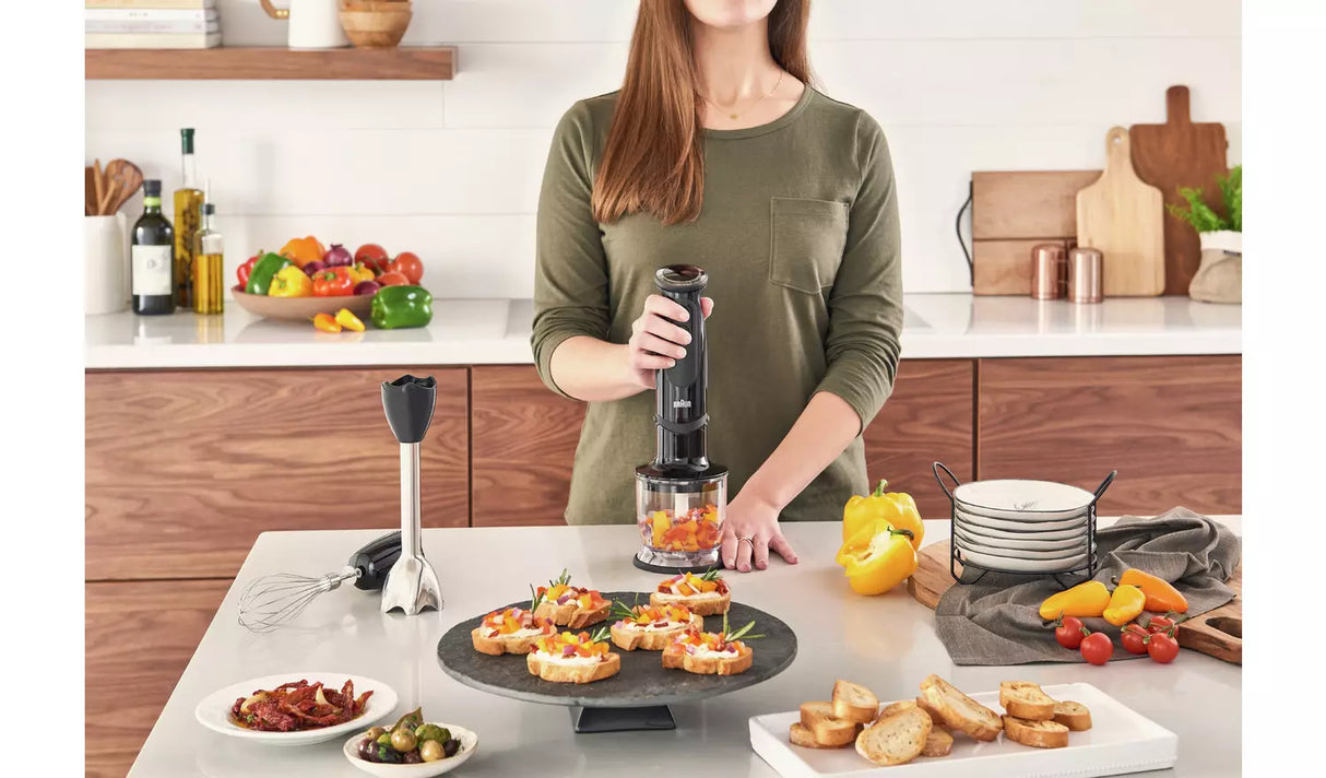 Пасатор Braun MultiQuick 5237, 5 приставки, 1000W, Черен