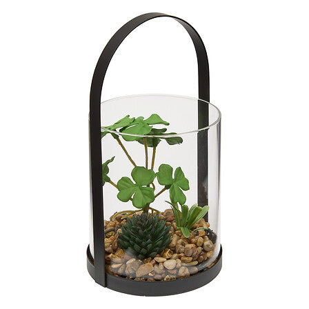 Изкуствено растение atmosphera Wilo Hanging Terrarium, 19 cm, Различни видове