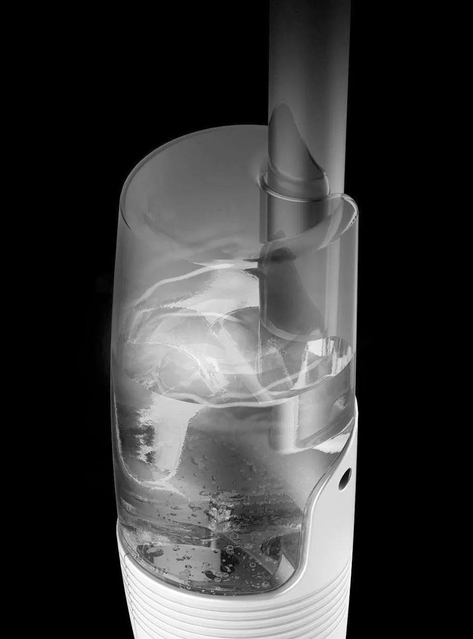 Моп Deerma TB500, 350 мл, 0.75 кг, Бързо изсушаване, Въртяща се четка 360°, Бял