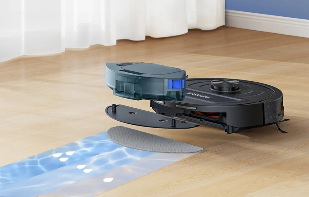 Прахосмукачка робот Lubluelu L20, 40 W, Моп, LiDAR Навигация, 2600 mAh, Черен