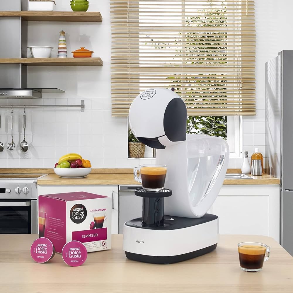 Кафемашина Krups Infinissima KP170131, 1500 W, 15 бара, Функция eco, Резервоар 1.2 л, Бял