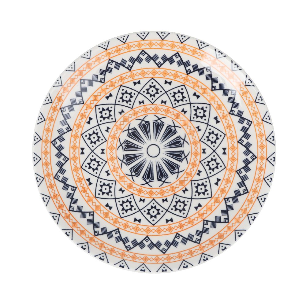 Сет японска десертна чиния LA MEDITERRANEA Kait, 20 cm, Порцелан, 6бр