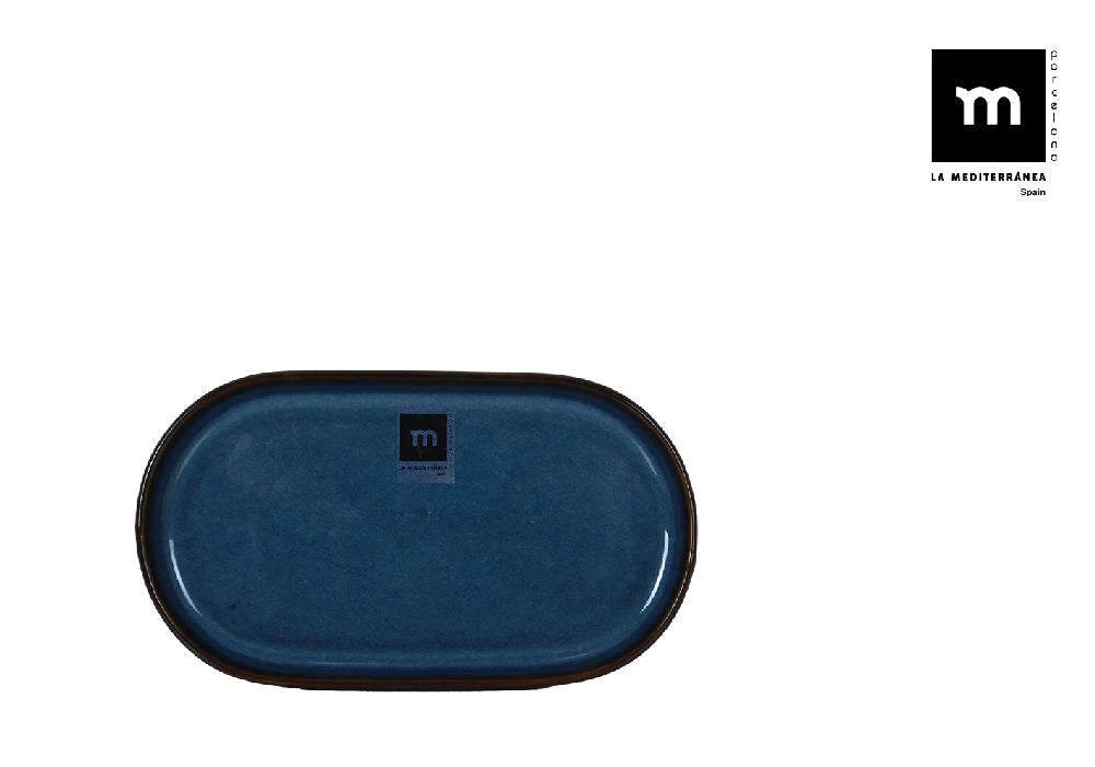 Плато овал LA MEDITERRANEA Chester Blue, Порцелан