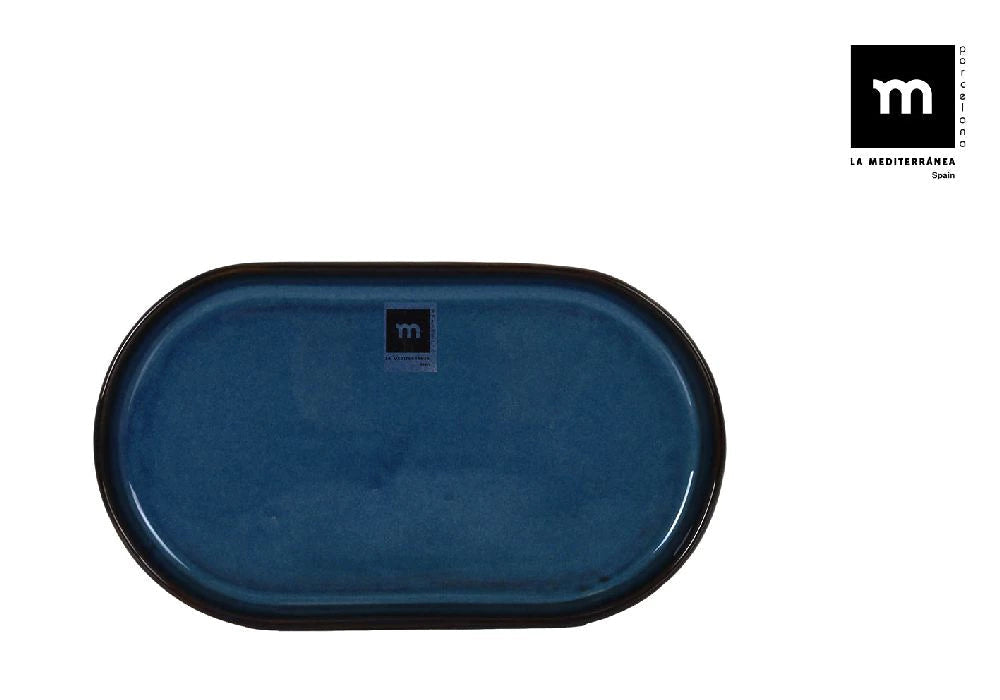 Плато овал LA MEDITERRANEA Chester Blue, Порцелан