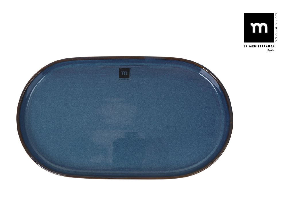 Плато овал LA MEDITERRANEA Chester Blue, Порцелан