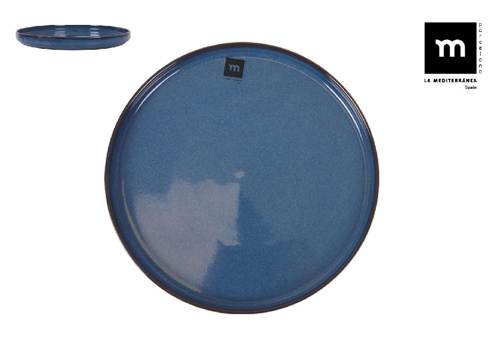 Основна чиния LA MEDITERRANEA Chester Blue, 24х2.5cm, порцелан