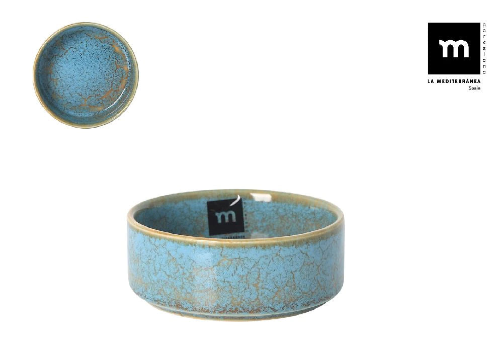 Купа LA MEDITERRANEA Scratch Blue, 10х4 cm, порцелан