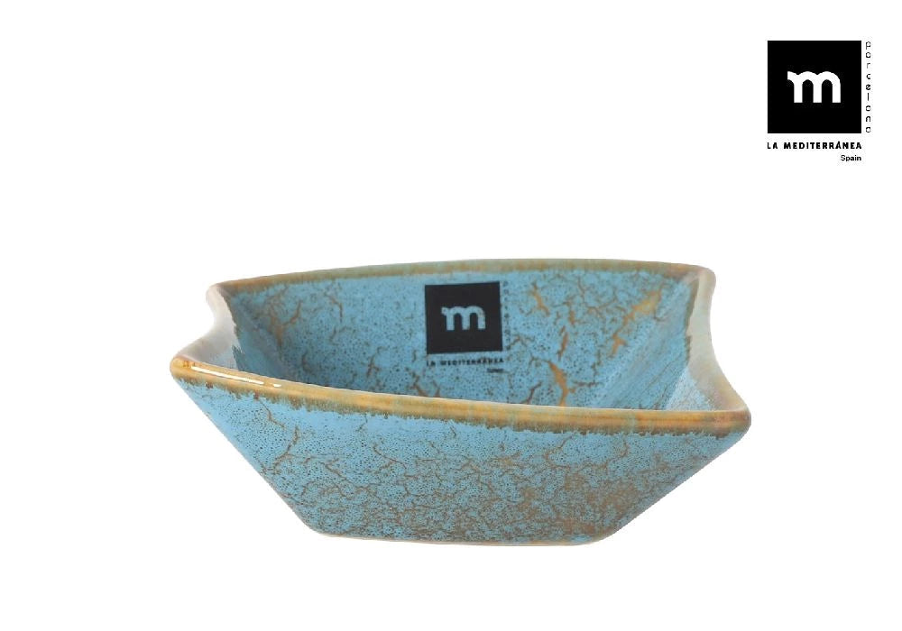 Купа LA MEDITERRANEA Scratch Blue, 12x12x4 cm, Порцелан