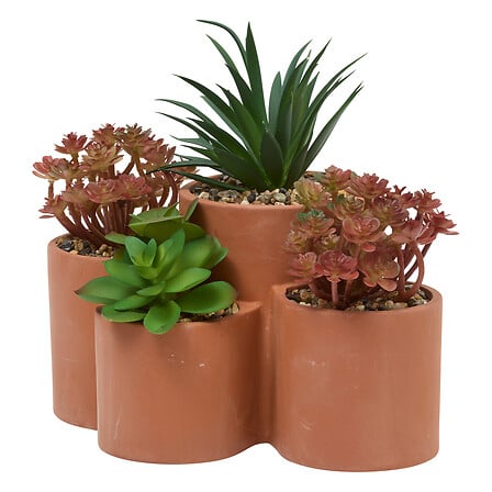 Изкуствено растение atmosphera Wonj Succulent, 20 cm
