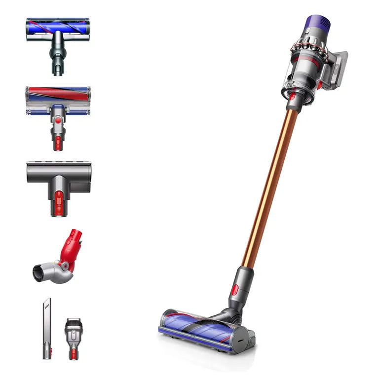 Вертикална прахосмукачка Dyson V10 Absolute 44888301, 525W, 29.4V, 0.76 л, Автономия 60 мин, Сив/Оранжев