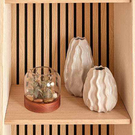 Ваза atmosphera Sandri, 25 cm, Бял, Керамика