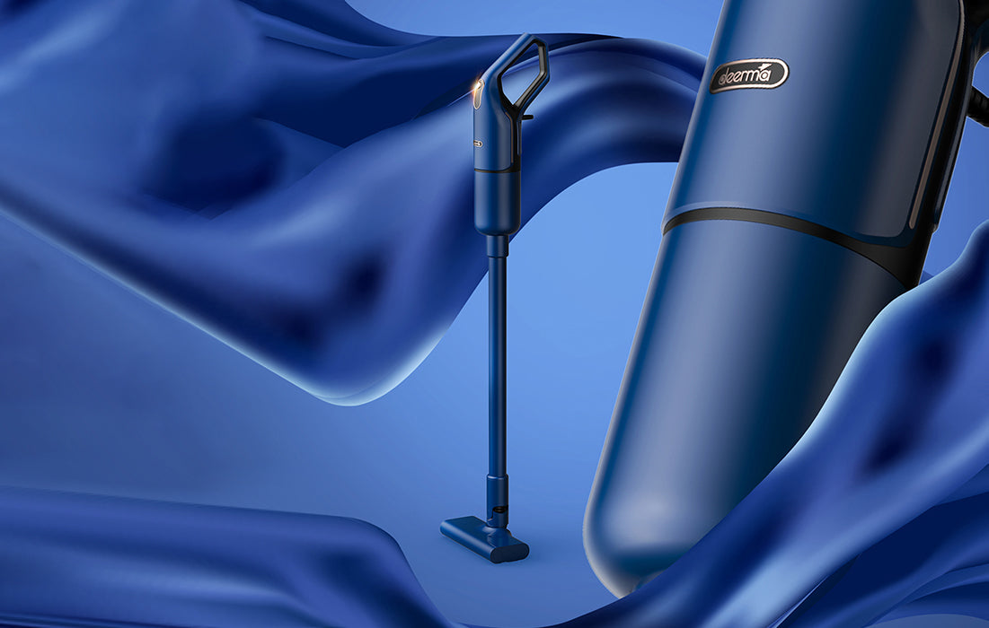 Прахосмукачка Deerma DX1000W, 16,000 Pa, 600W, 3-степенна филтрация, 5 м кабел, Син