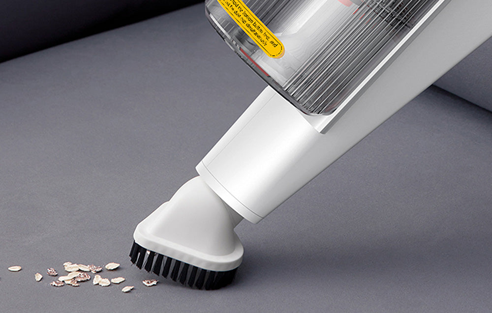 Прахосмукачка Deerma DX888, 600W, Сила на всмукване 15,000Pa, Контейнер 0.45 л, Модулен дизайн, Бял