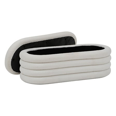 Пейка със съхранение atmosphera Giulia, Букле, Бял