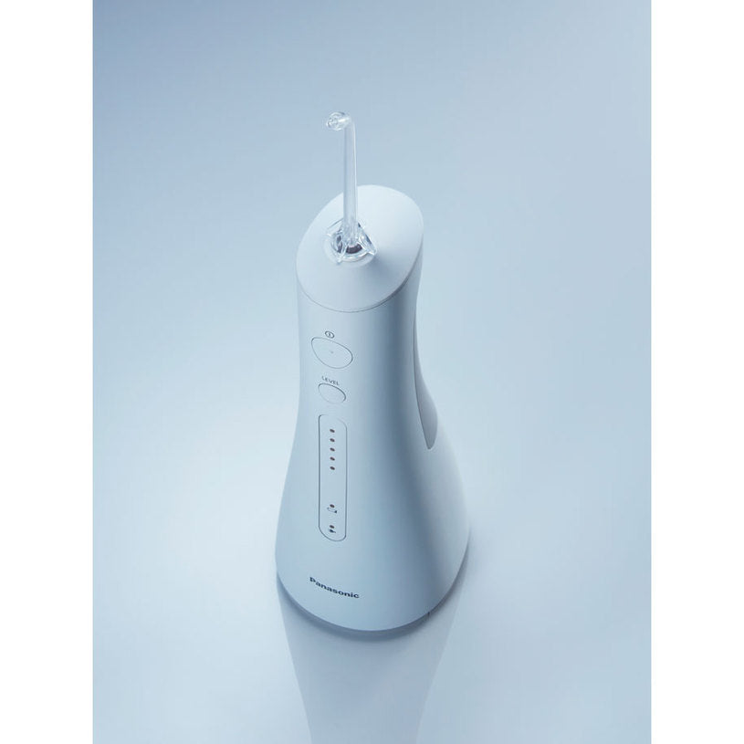 Зъбен душ Panasonic EW1511W503, Ултразвукова технология, 5 програми, Бял/Сребрист