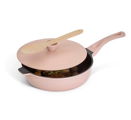 Тиган с кошница и прибори 5five Aluro, Розов, 28 cm
