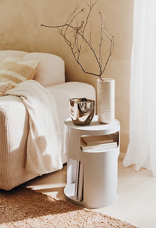 Помощна маса atmosphera Ashdal, Метал, Ø32,5 см