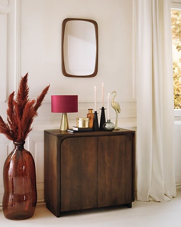 Ваза atmosphera Uly, 73cm, Стъкло, Червен