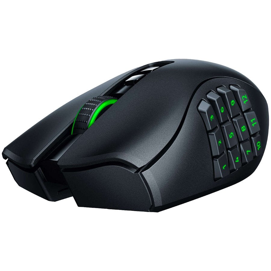 Мишка Gaming Razer Naga Pro, Безжична, С подсветка, Черен
