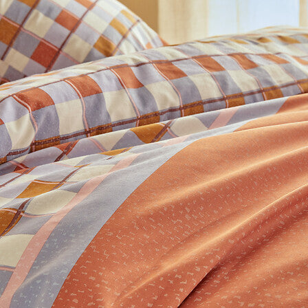 Спално бельо atmosphera Modern Checks, Теракота, 240×220 cm, Памук