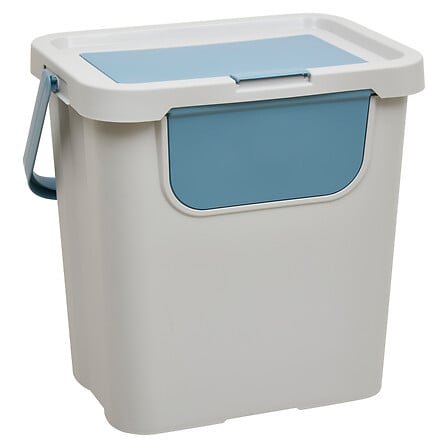 Кош за отпадъци 5five, PP рециклирана пластмаса, 24L, Сив