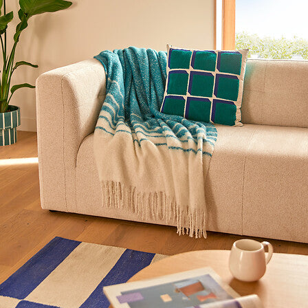 Декоративно одеяло atmosphera Flow, Мохер, 130x180 cm