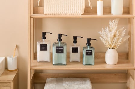 Дозатор за сапун 5five, Стъкло, 750 ml, Асорти