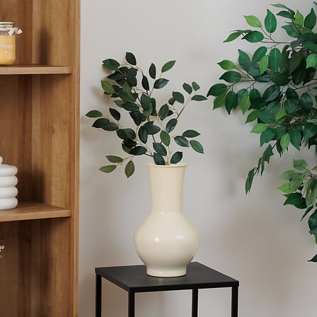 Ваза atmosphera Kian, Метал, 35 cm, Бежов