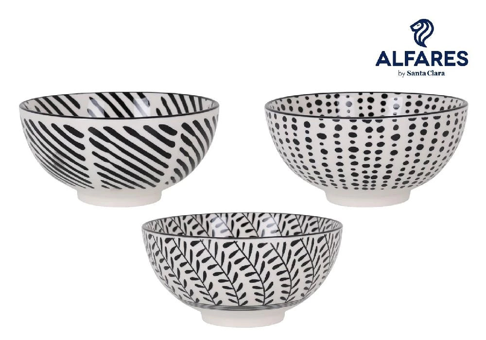 Сет японска купа LA MEDITERRANEA Nomi, 16x7 cm, Порцелан, 6 бр