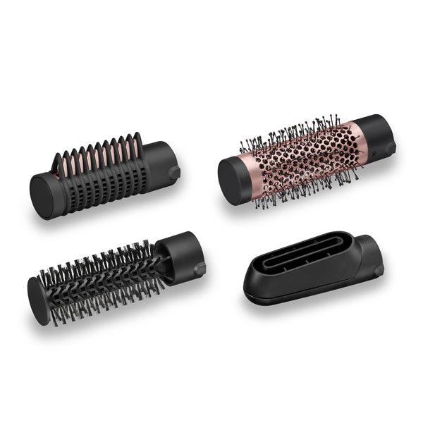 Уред за оформяне на коса с горещ въздух BaByliss AS126E 1000W, с 3 аксесоара: 38 мм термо четка + изглаждаща четка + четка за косми