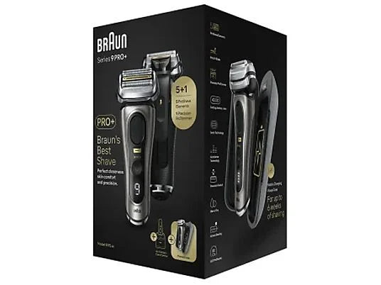 Самобръсначка Braun Series 9 Pro+ 9575cc Wet & Dry, сиво/Черен