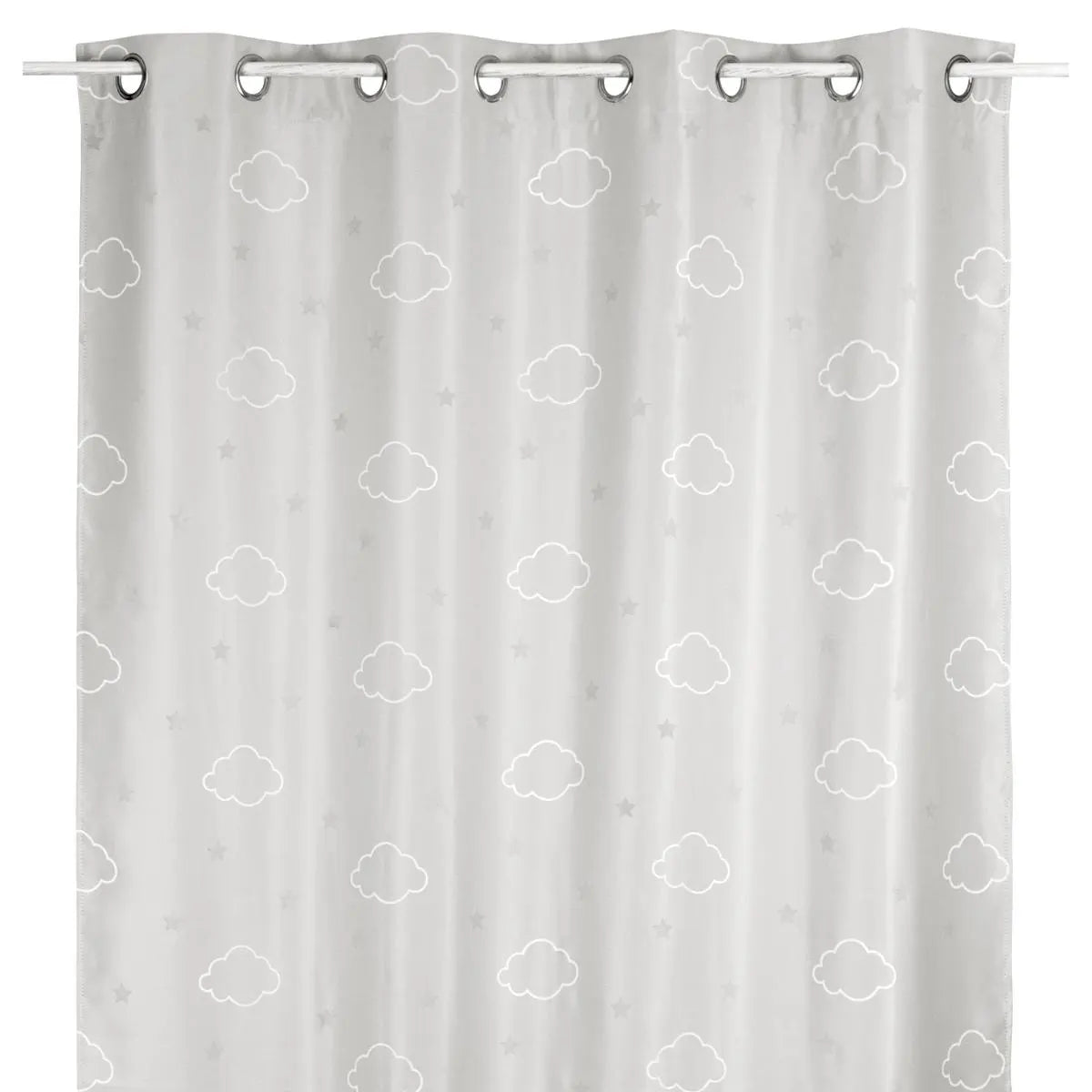 Детска светеща затъмняваща завеса atmosphera Cloud Glow, 140x250, Сив